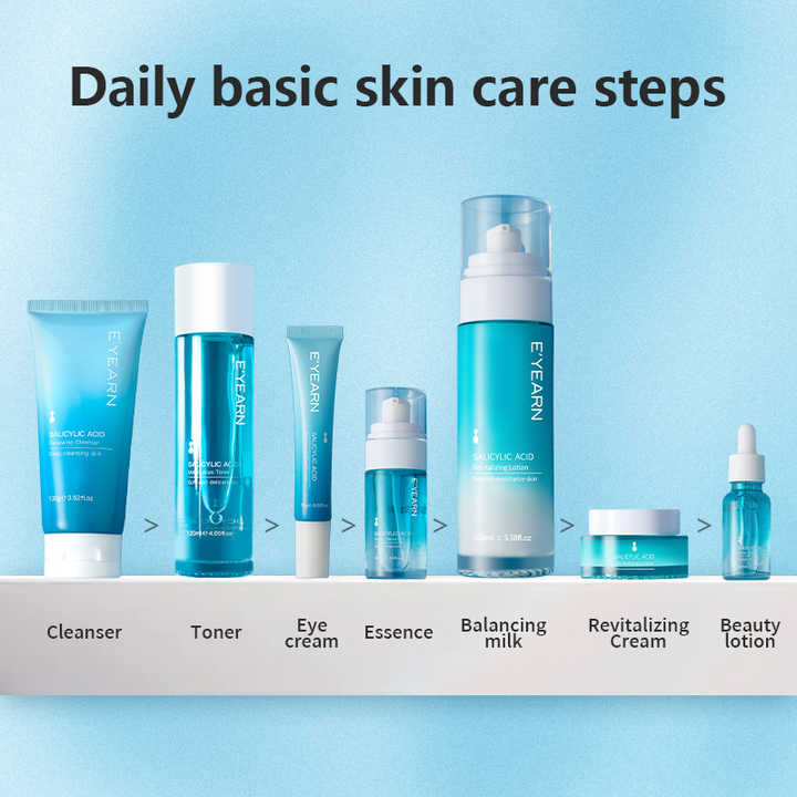 Private Label Salicylic Acid Collagen Skin Care Set 