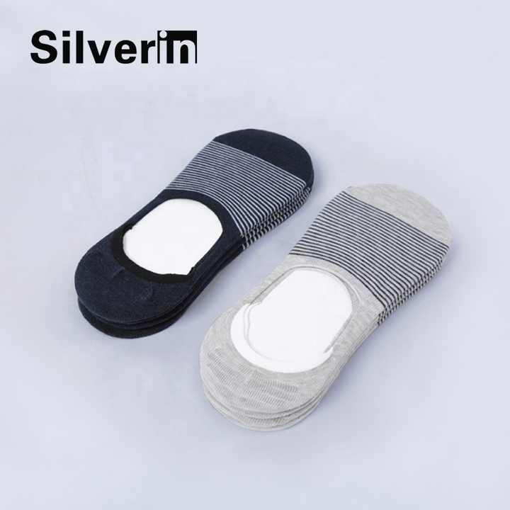 الصيف زلة النمل سيليكون الفضة المضادة للبكتيريا النساء الجوارب غير مرئية Summer Slip Ant Silicone Silver Antibacterial Women Invisible Socks