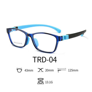 Anti-blue silicone frame children's glasses 