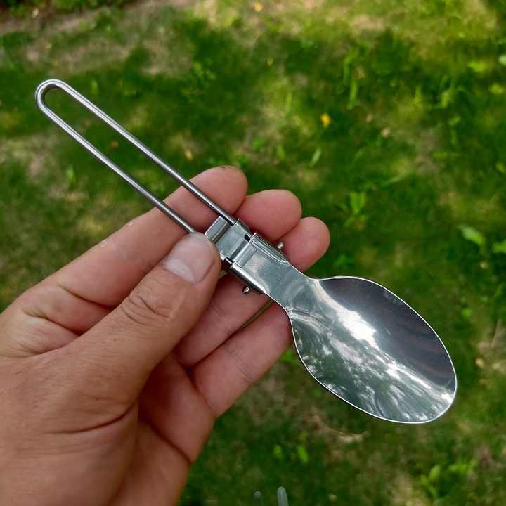 Picnic Camping Spoons and Forks Set, EDC, Foldable, Travel, Camping Utensils 