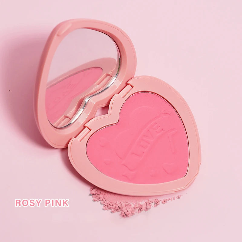 Heart-shaped face blush 