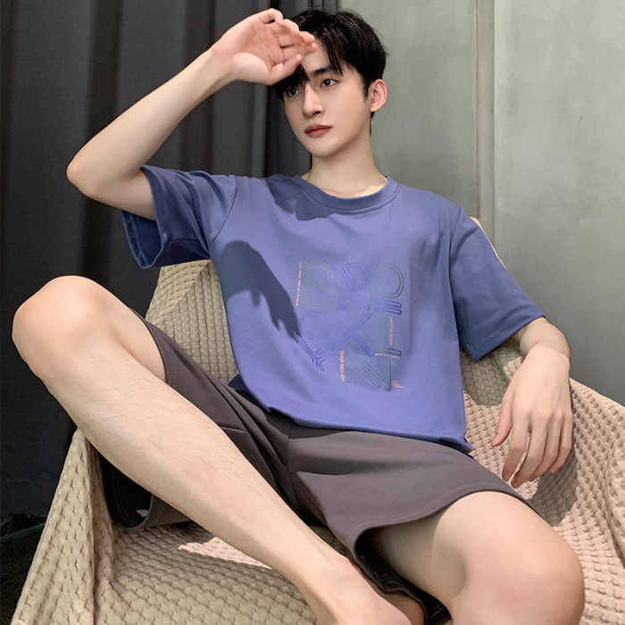 SAMWESTART New High Quality Men's Modal Cotton Pajamas. 