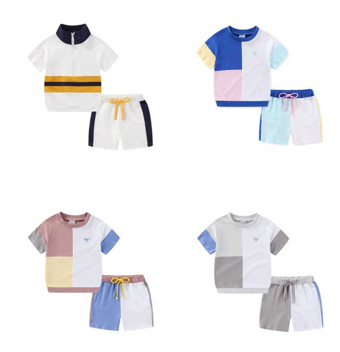تي شيرت قطني شورت غير رسمي   T-shirt Shorts Casual Printed