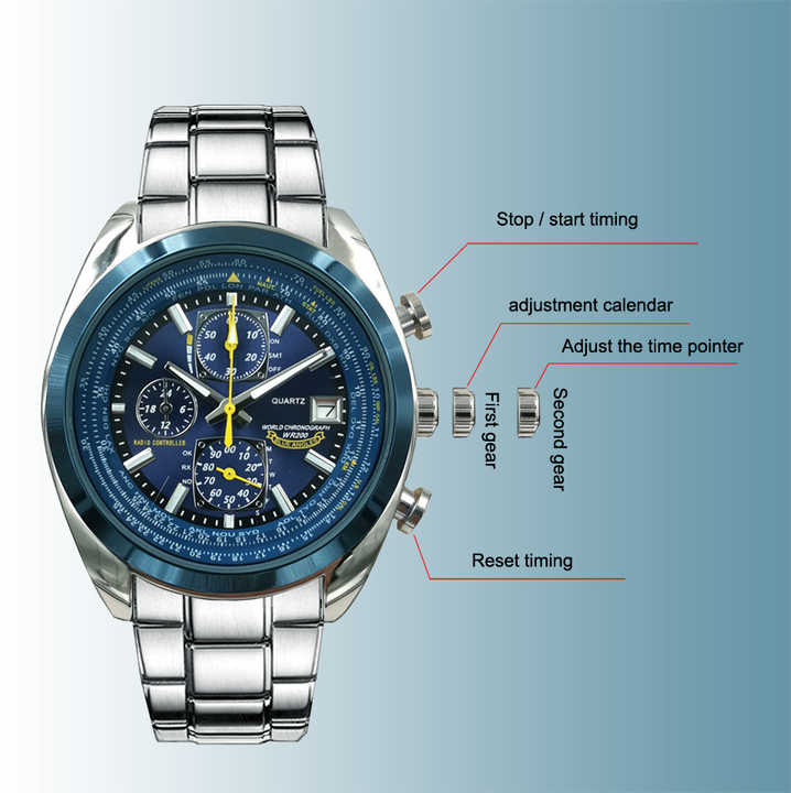Latest High Quality Men's Quartz Multifunctional 6 