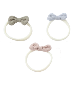 Elastic 100% Organic Cotton Hair Accessories Baby Girl. 