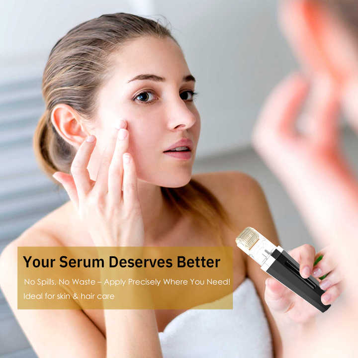 Massager Scalp Massage Devices with Serum Cartridge- Interchangeable Hair Growth Massage Roller Set 