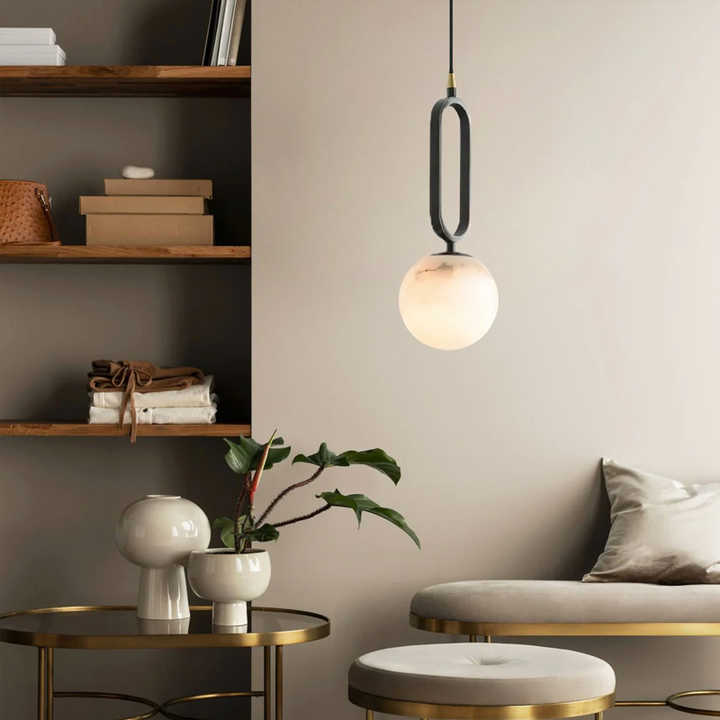 Pendant lamp suitable for a room 