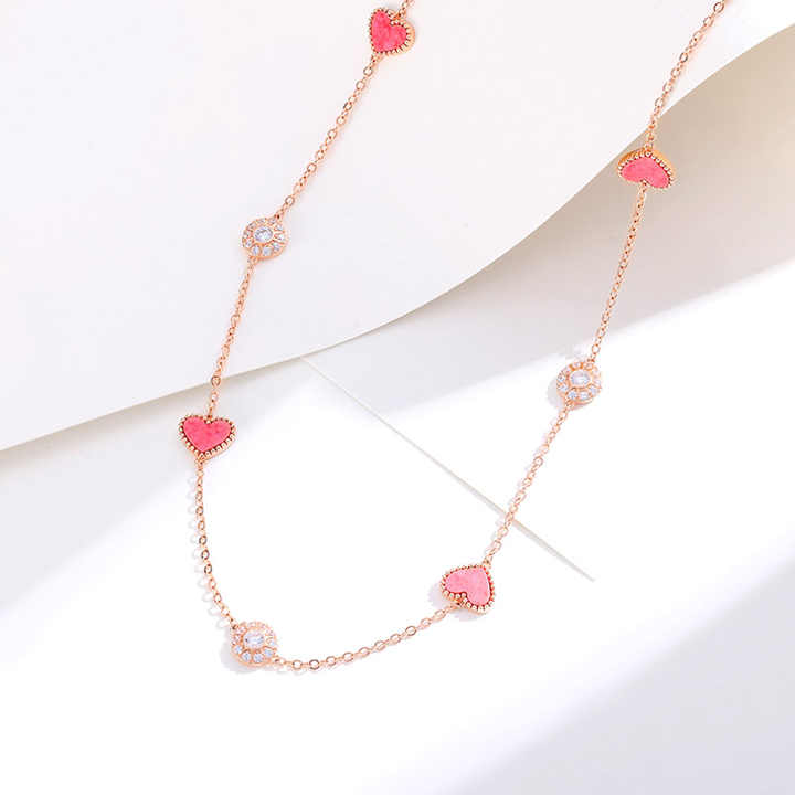 Wholesale Fashion Rose Quartz Jewelry Set 