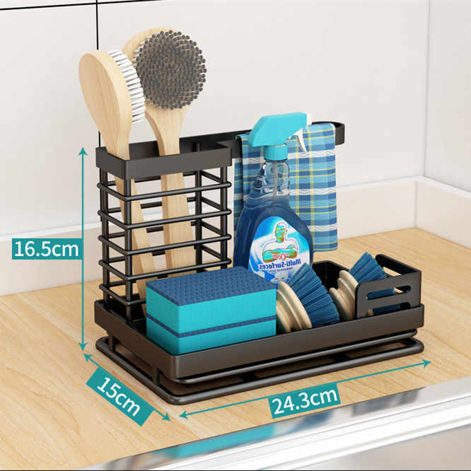 For kitchen sink and soap holder with tray 