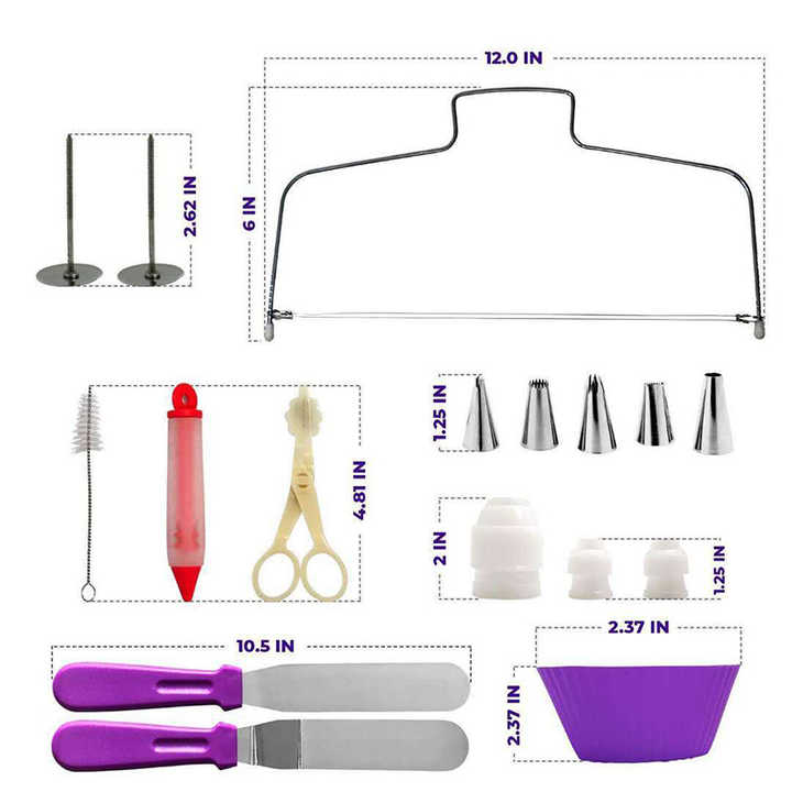 Nozzle Tips Pastry Piping Refill Kits 