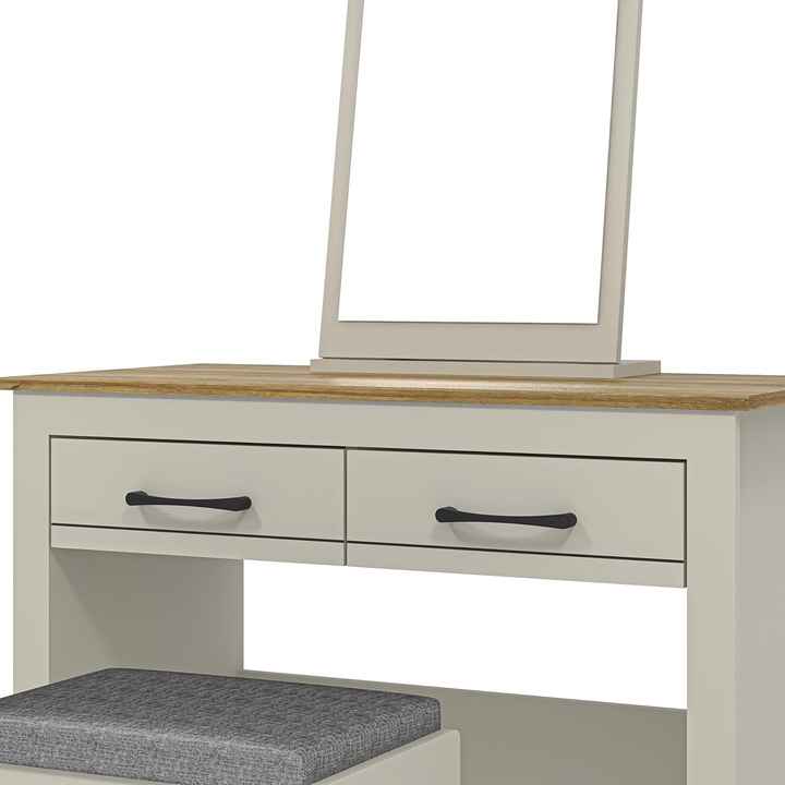 طاولة زينة مع كرسي مدعم بمرآة طاولة زينة كبيرة . Vanity table with mirrored chair Large v