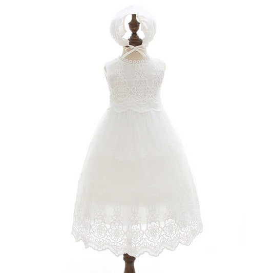 Clothes for Wedding With Hat Newborn Baby Christening Dress 