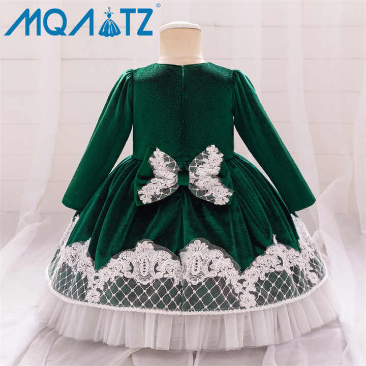 Lovely Baby Girl Tutu Party Dress - Solid Satin and Sequin Birthday Dress 