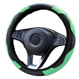 إكسسوارات سيارة مريحة ومقاومة للاهتراء من جلد الكربون بدون حلقة داخلية غطاء مناسب Comfortable and wear-resistant car accessories carbon leather without inner ring suitable cover