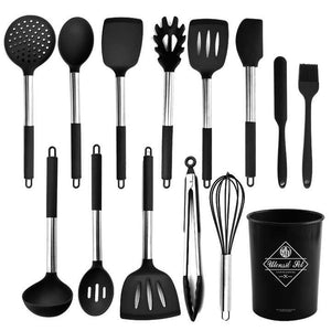 Silicone Mini Cookware Set with Metal Kitchen 
