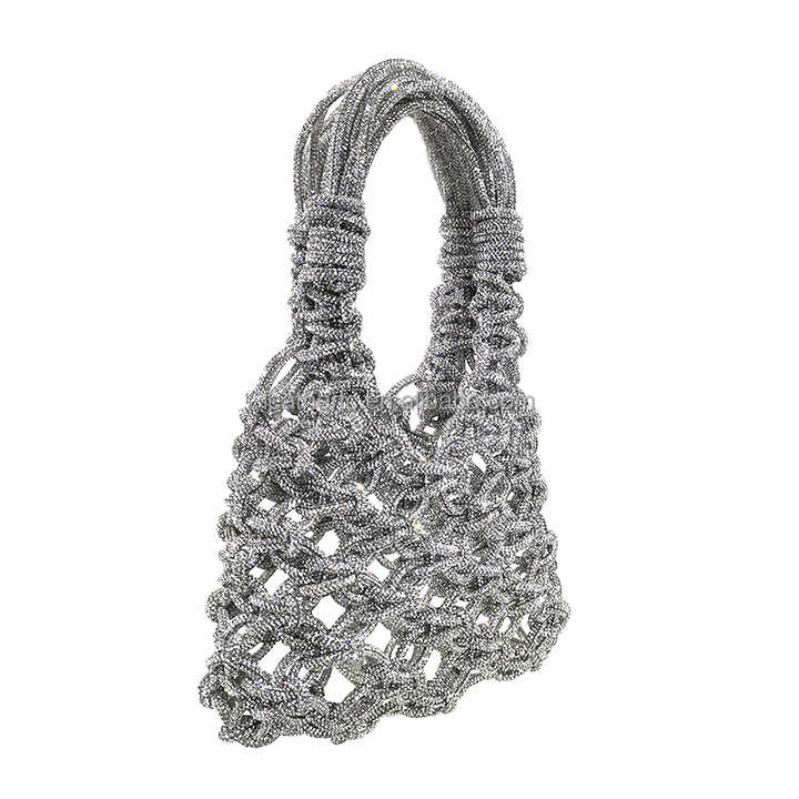 Rhinestone-embellished evening bag