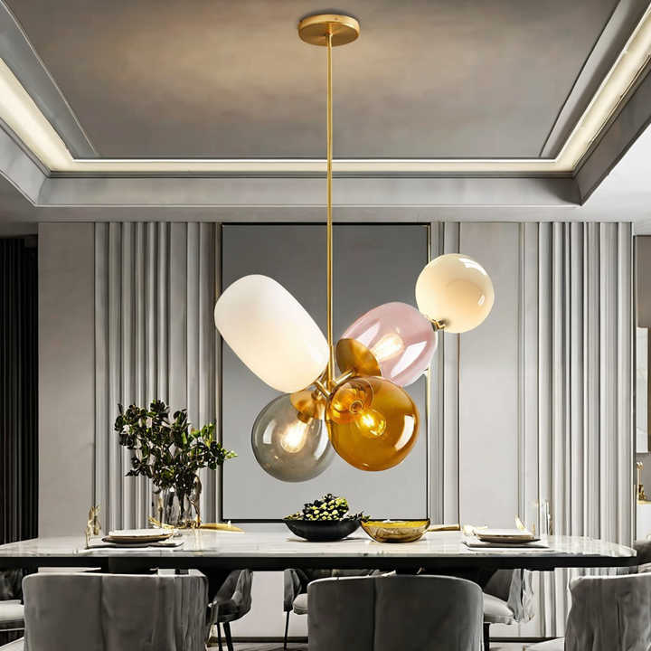 Glass pendant lamp for room 