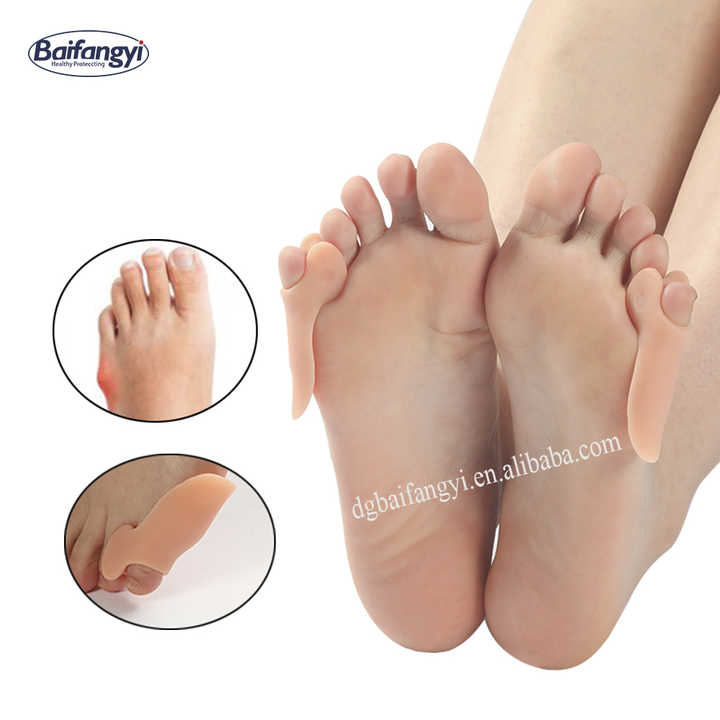 Soft Silicone Toe Separator, Swollen Toe Corrector, Pedicure, Foot Socks