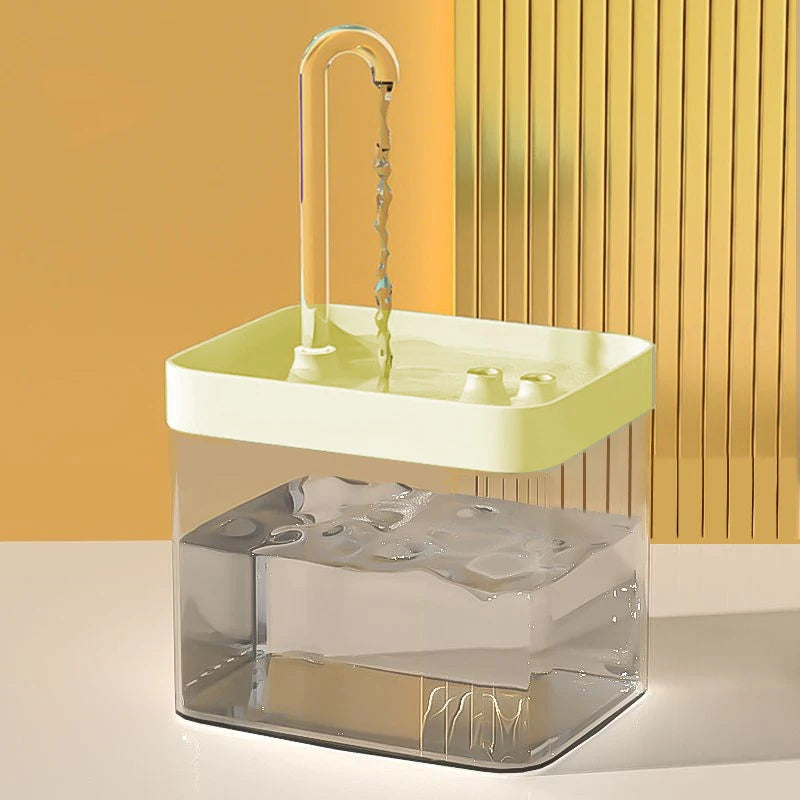 New Transparent Cat Waterer, Cat Fountain, Electric Recirculating Pet Drinking Filter, Bowls &amp; Feeders 