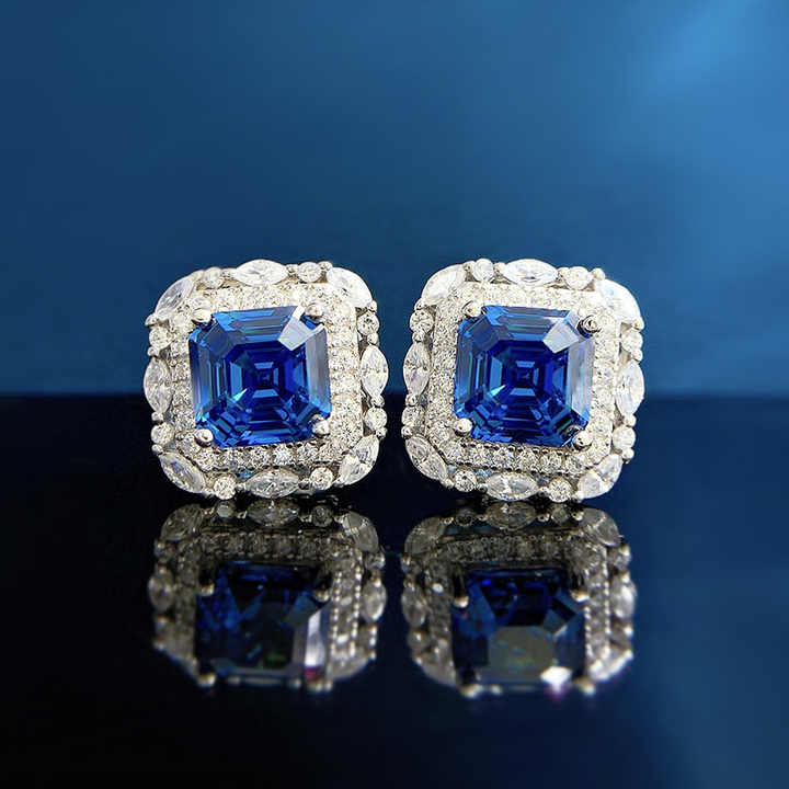 silver engagement earrings 