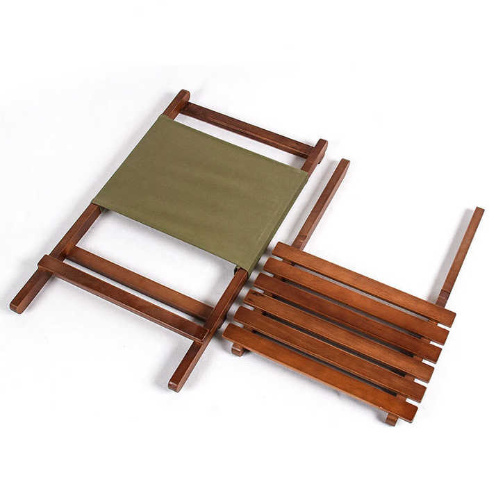 Portable Outdoor Natural Wood Camping Beach Chair for Fishing Chair Wood