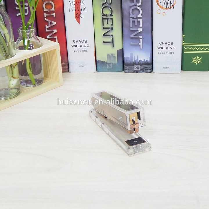 Huisen Competitive Price Stylish Plastic Acrylic Stapler Set. 