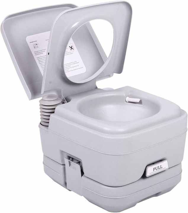 Portable toilet for camping travel 