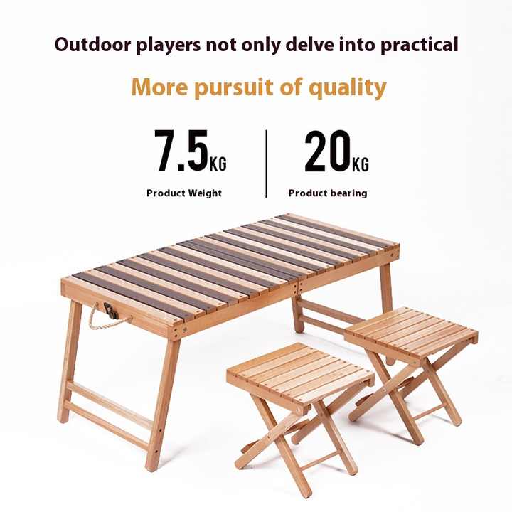 Yezhulin Portable Beech Wood Outdoor Camping Furniture 