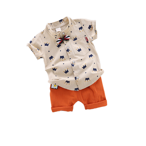 Children's shorts, children's suit, short-sleeved shirt 