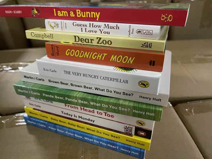 Set of 11 educational books. 