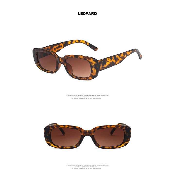 Lbashade Women's Vintage Designer Square Sunglasses 