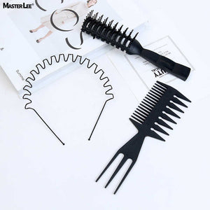 3pcs Black Hair Styling Set-barber Hair . 