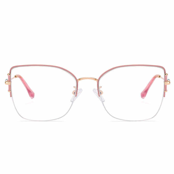 Design Women's Metal Half Frame Net-Women's Eyeglasses Frame 
