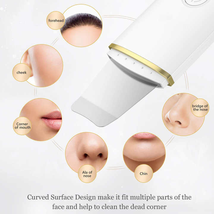 Ultrasonic skin cleaning device 