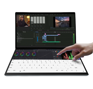 laptop with screen 
