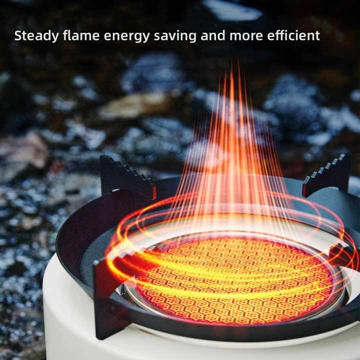 Camping Gas Stove, Portable Outdoor Windproof Folding 