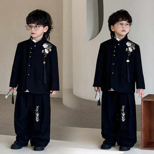 Chinese Style Boys Tang Suit New Design Embroidered 