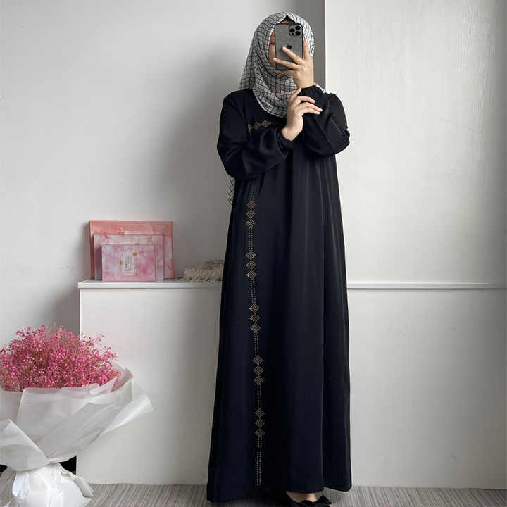 Dropshipping Muslim Dress Modesty-فستان إسلامي مفتوح