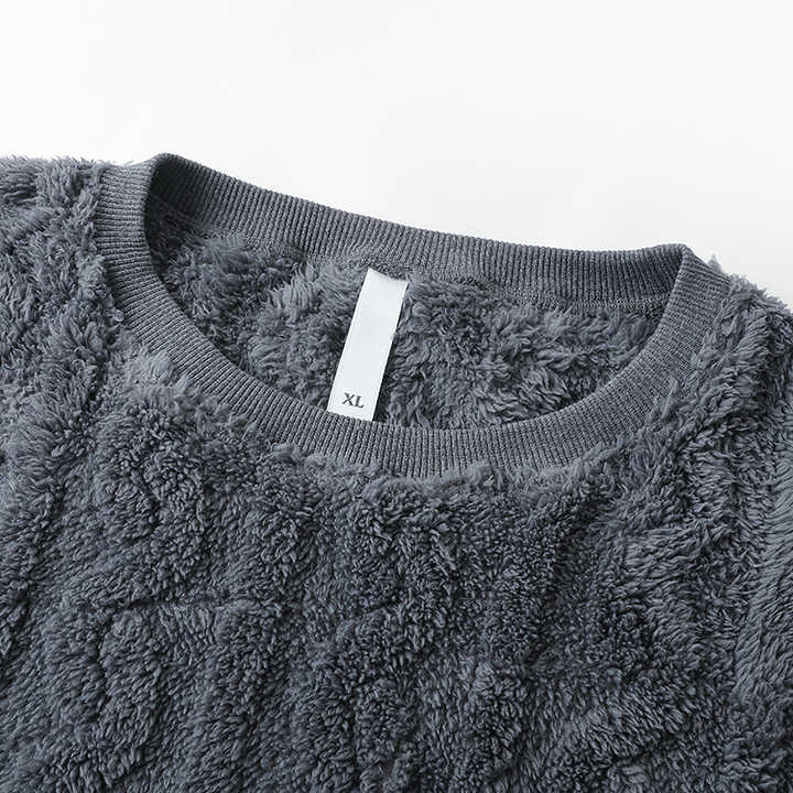 New design from the factory, fleece pajamas with a slit 