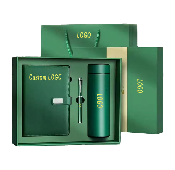 Luxury Business Notebook Pen Water Bottle Set A5 