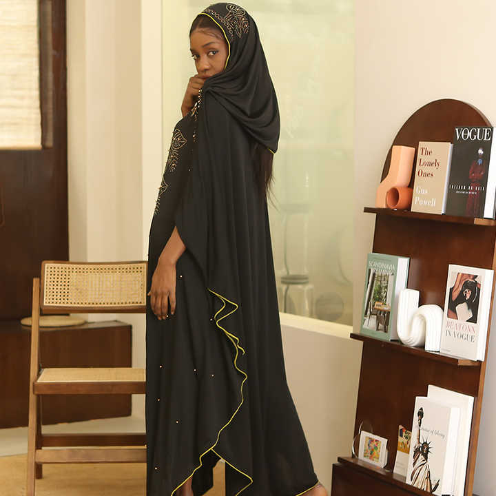 China Abaya in Dubai Black Robe 