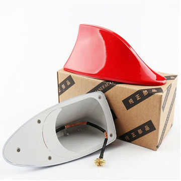 Car Wind Wave Shark Fin Tail Light Taillight Antenna Power Tail Light Car Decoration Colorful LED Light 