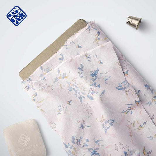 Print Dress Fabric Organic Cotton Floral Print Dress Fabric 