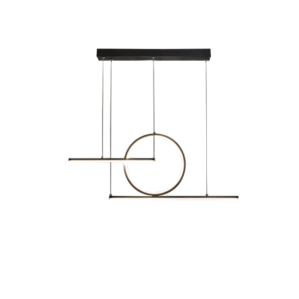 Hanging lamp installation room 