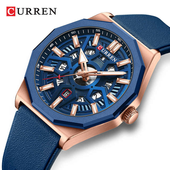 CURREN 8437 Men's Watch, Luxury 