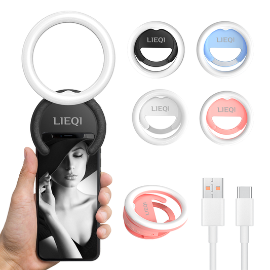 Phone clip, battery-powered flashlight 