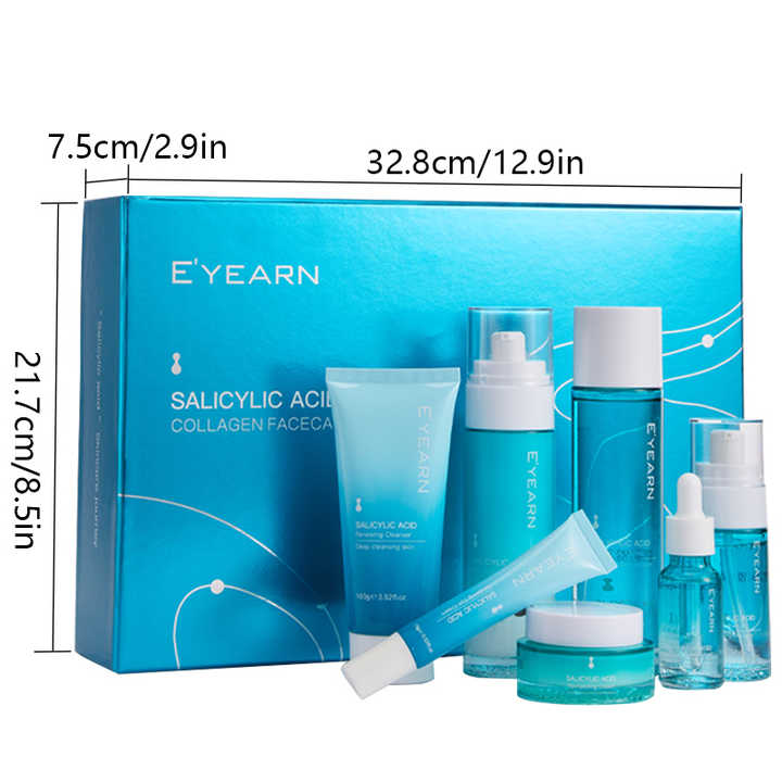 Private Label Salicylic Acid Collagen Skin Care Set 