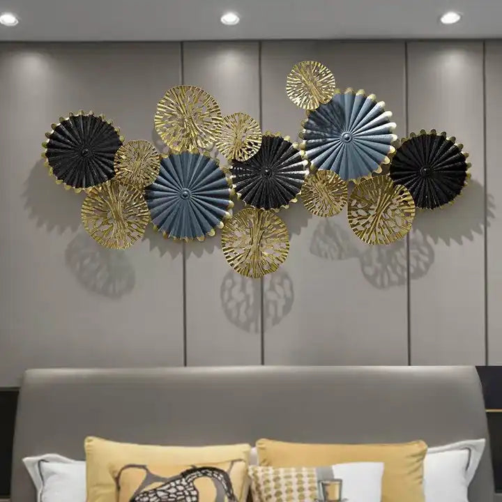 ديكور جداري معدني ثلاثي الأبعاد تجريدي حديث . High Quality Modern Abstract 3D Metal Wall Decor Iron