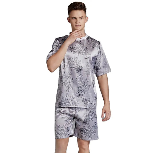 Men's short-sleeved sleepwear 