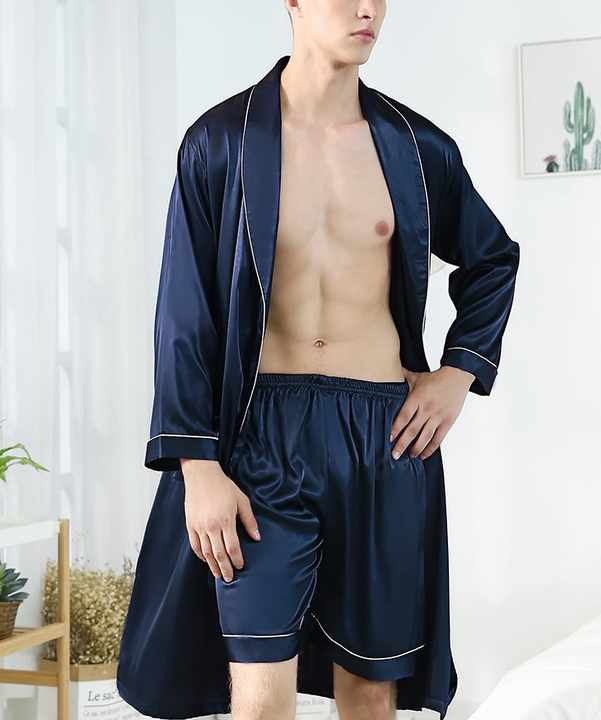 Men's embroidered pajamas 